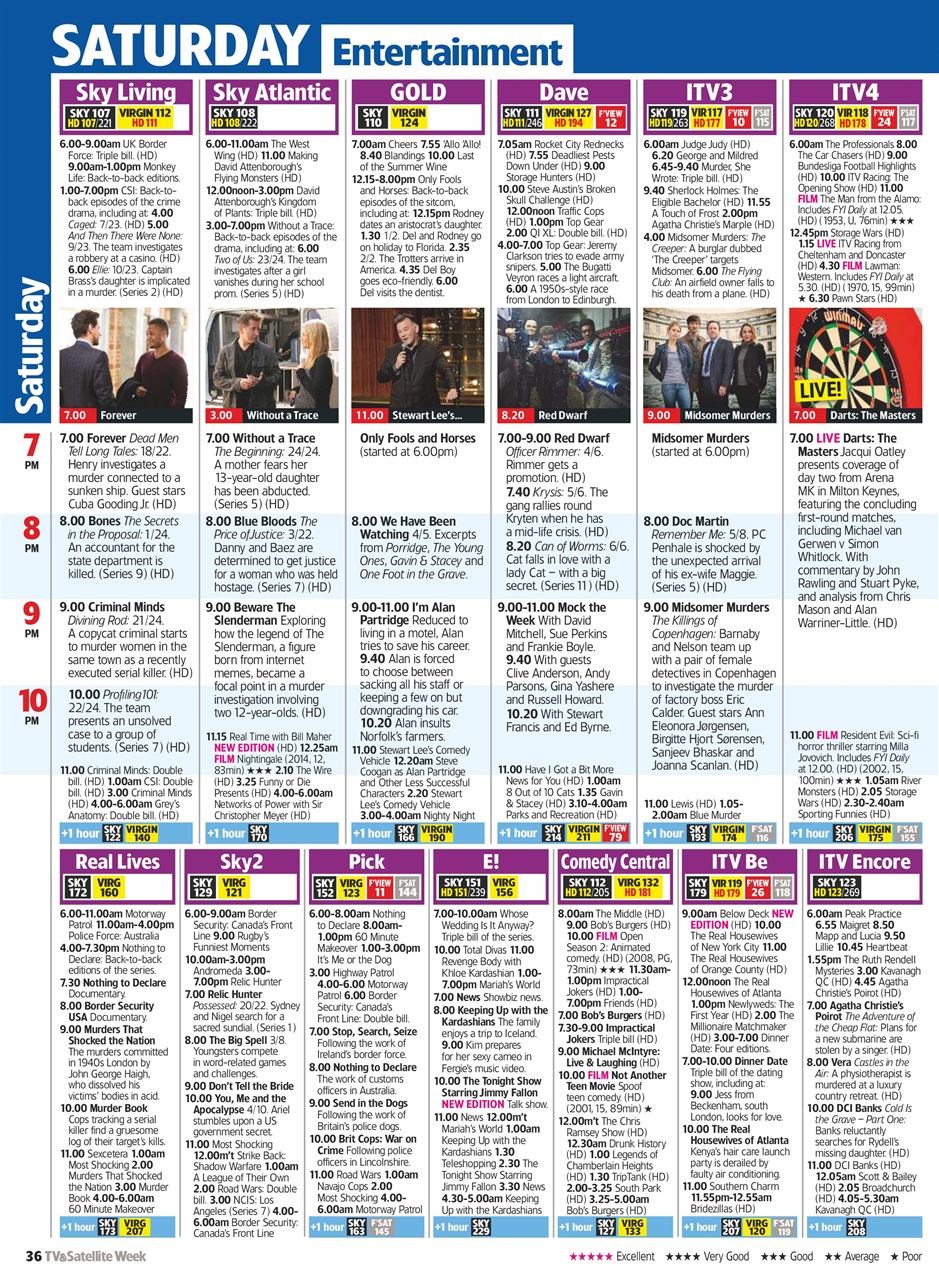 TV & Satellite Week Preview Pages