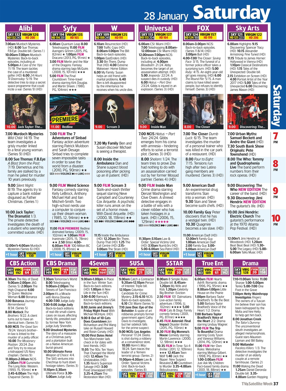 TV & Satellite Week Preview Pages