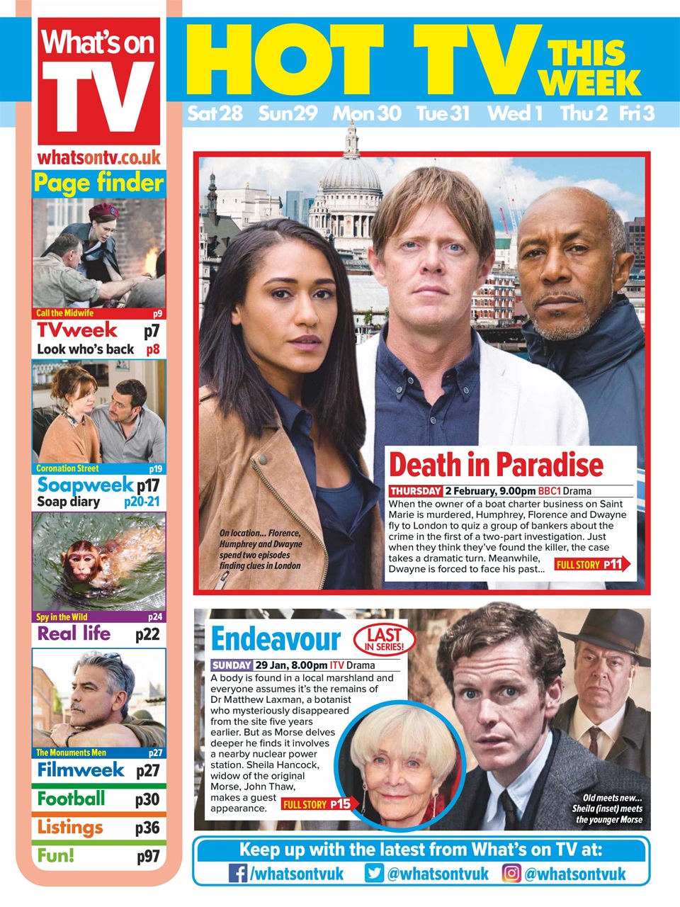 What's on TV Preview Pages