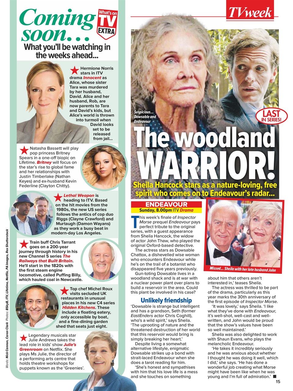 What's on TV Preview Pages