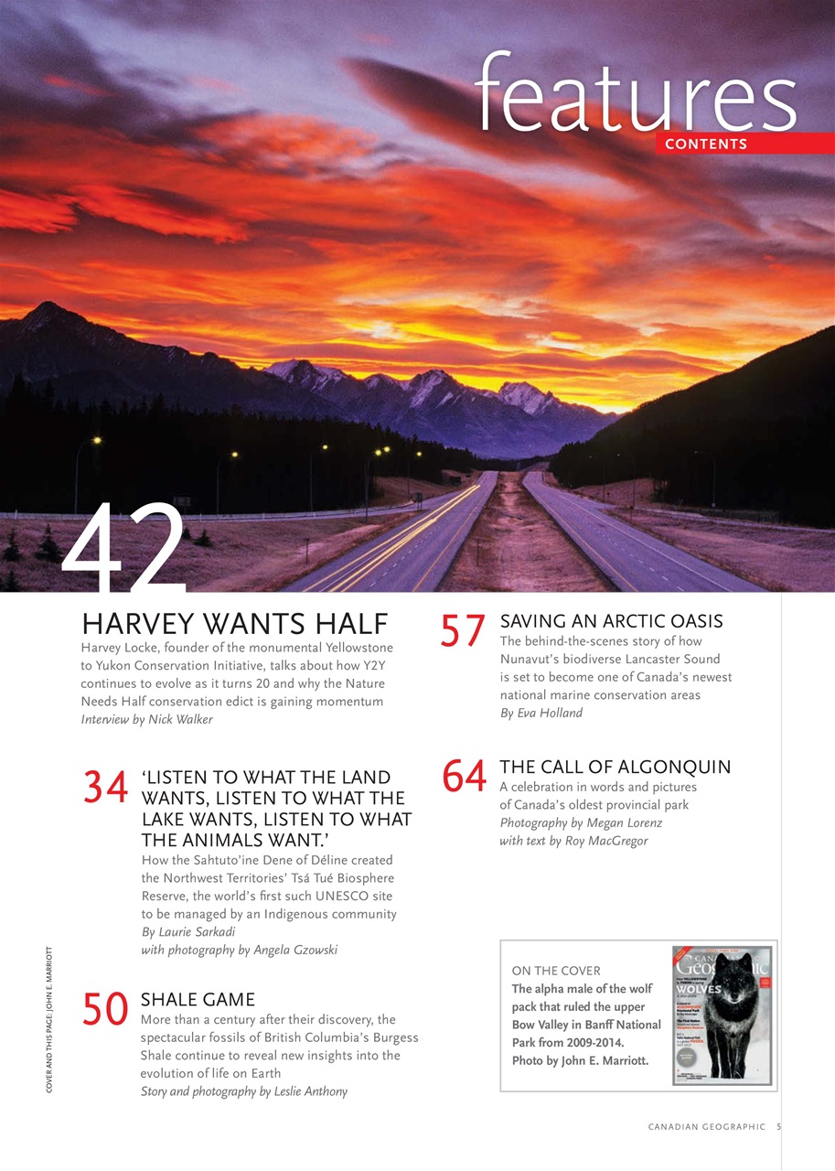 Canadian Geographic Preview Pages