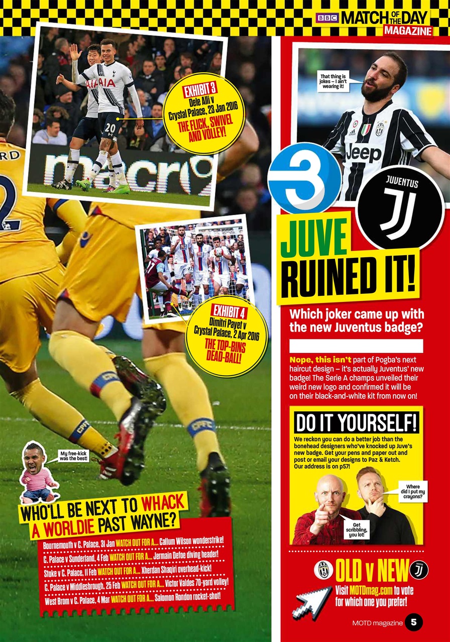 Match of the Day Preview Pages