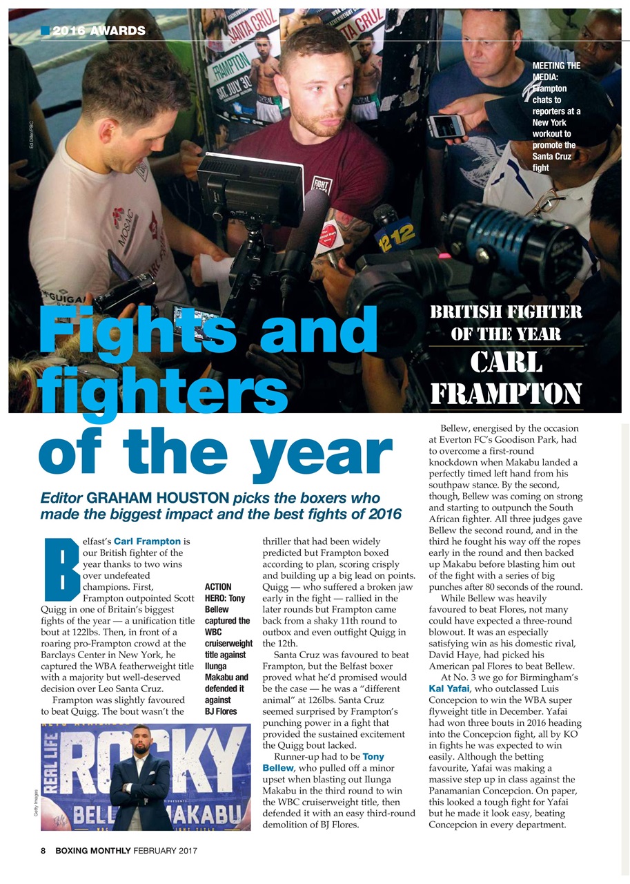 Boxing Monthly Preview Pages