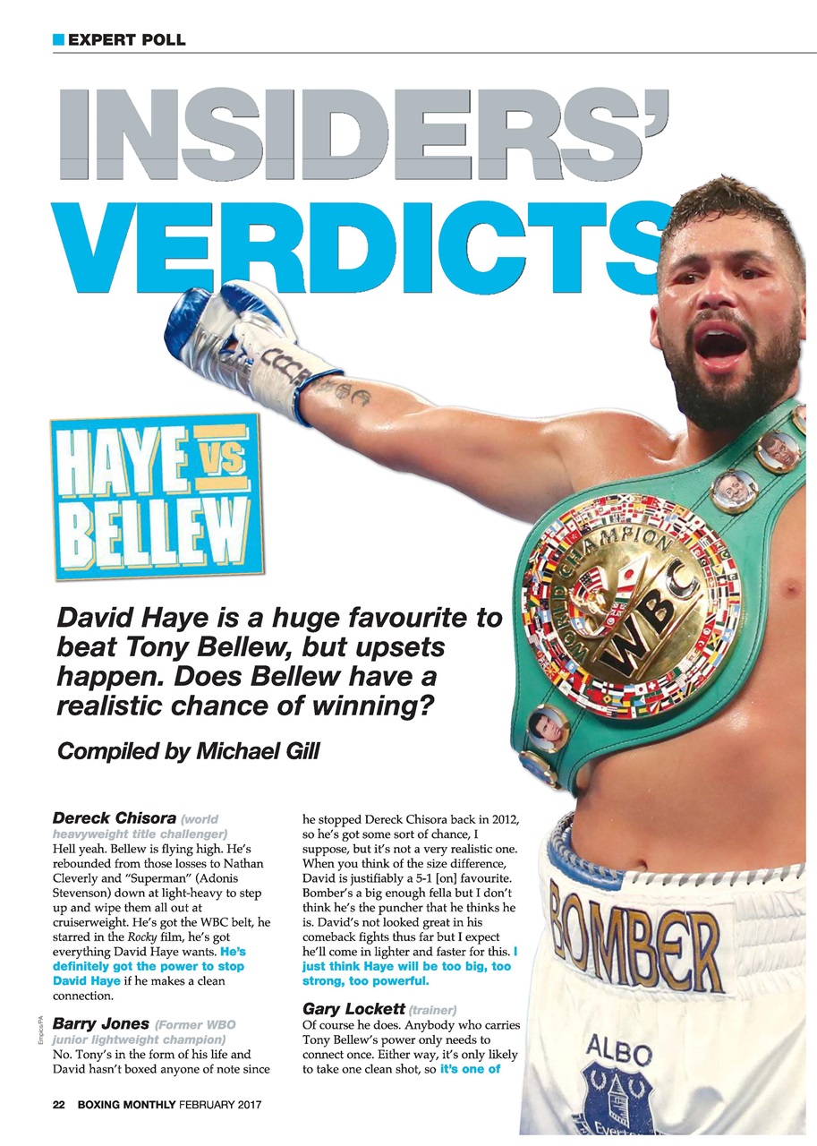 Boxing Monthly Preview Pages