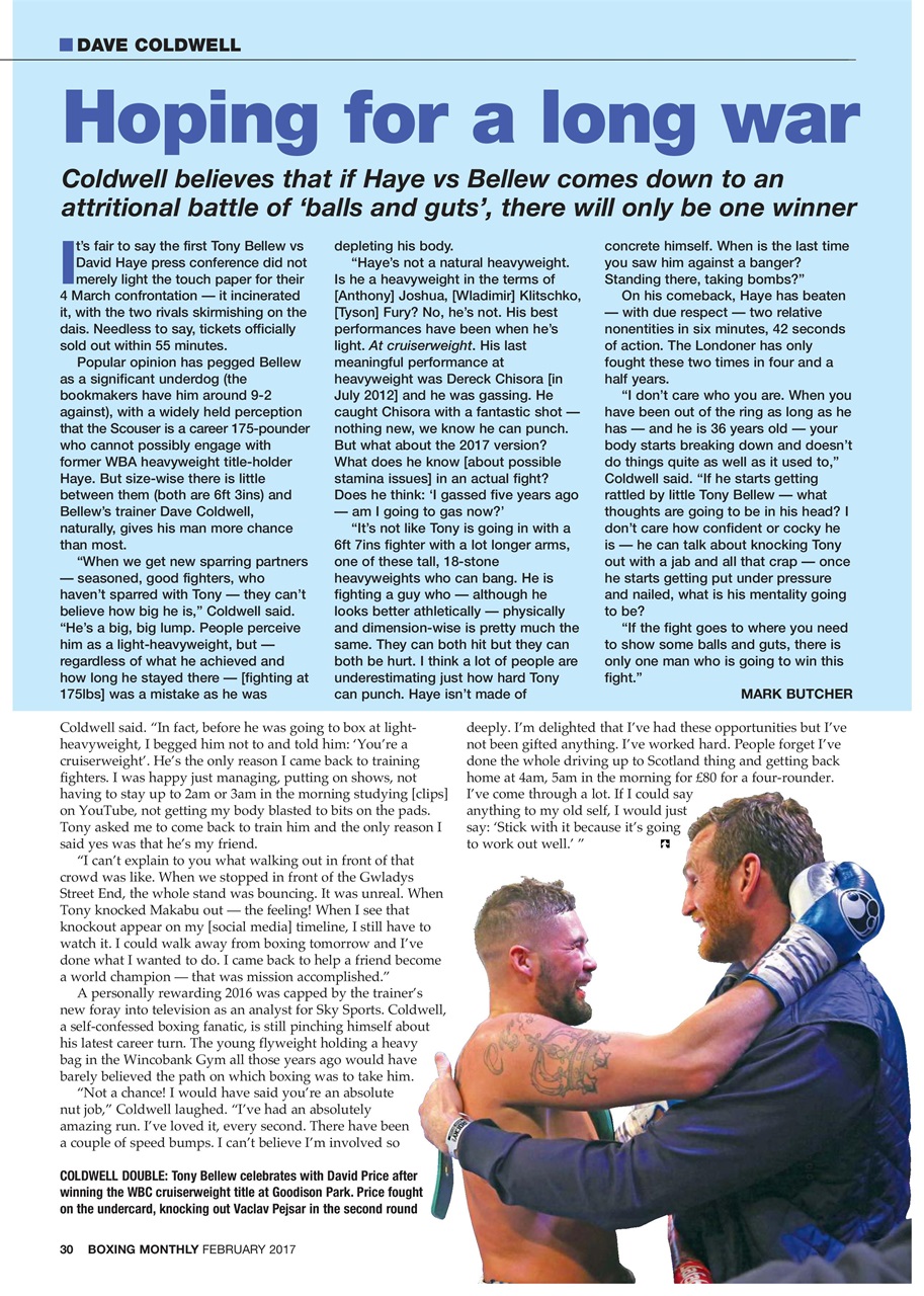 Boxing Monthly Preview Pages