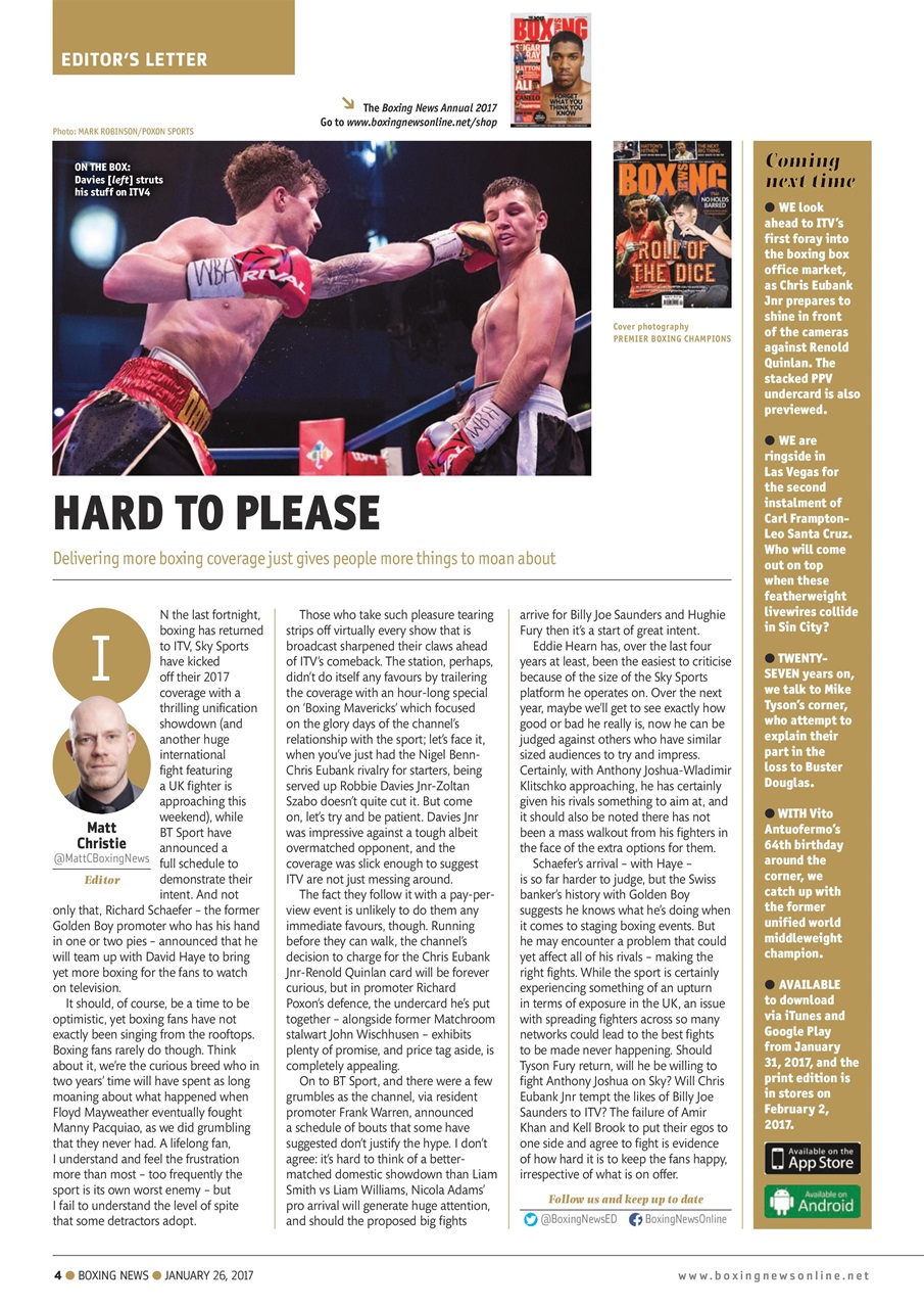 Boxing News Preview Pages