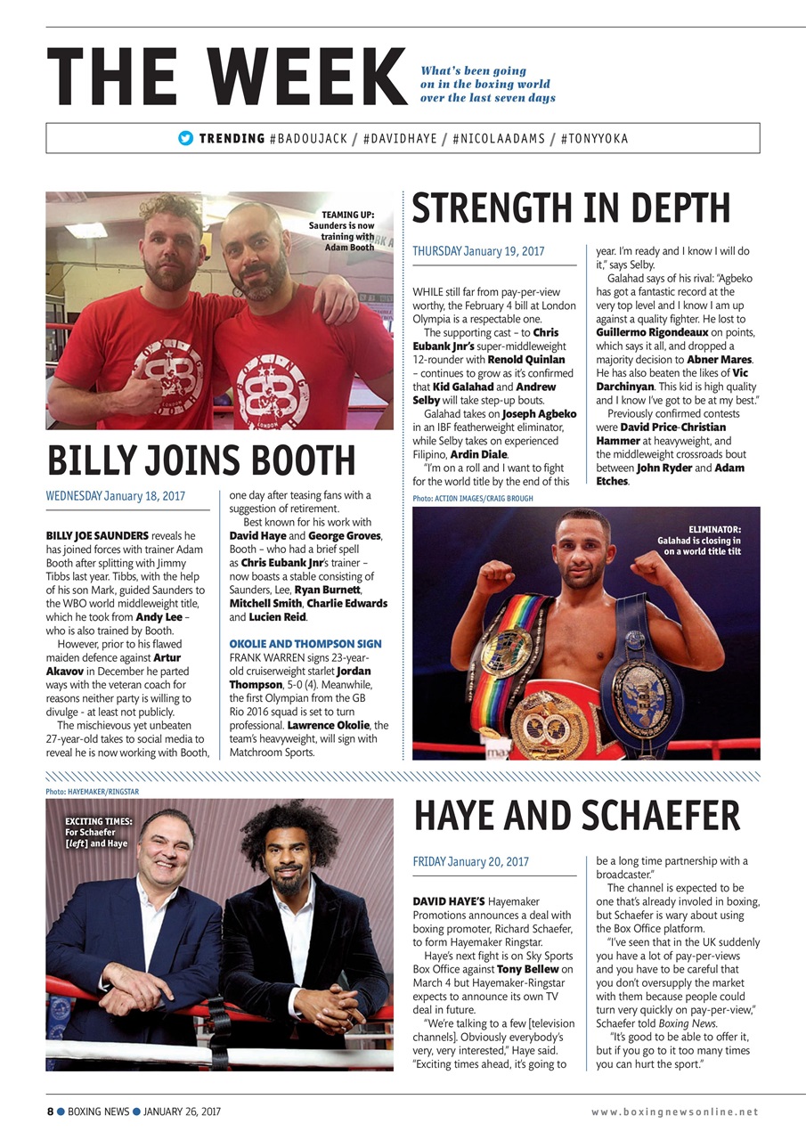 Boxing News Preview Pages