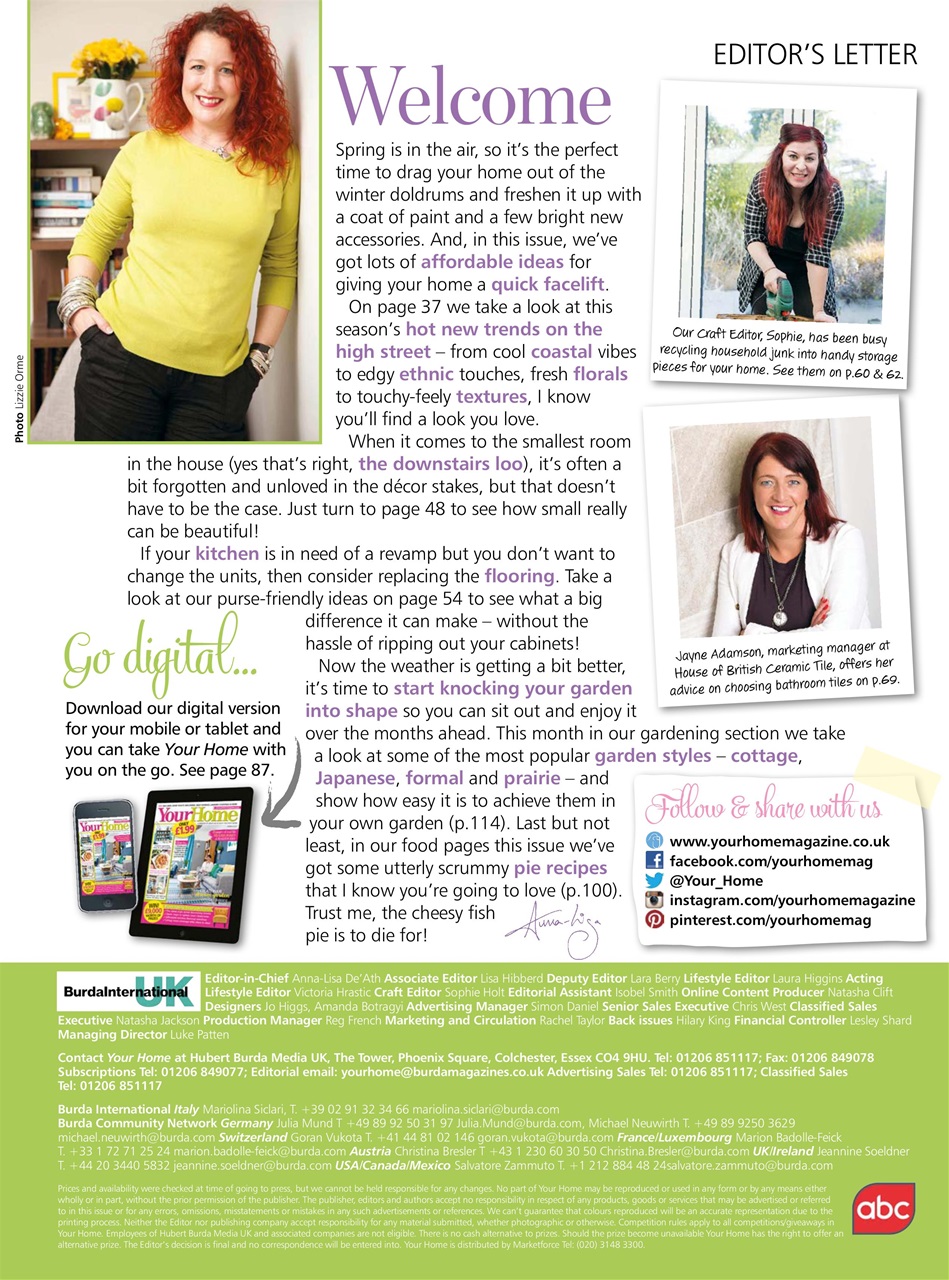 Your Home Magazine Preview Pages