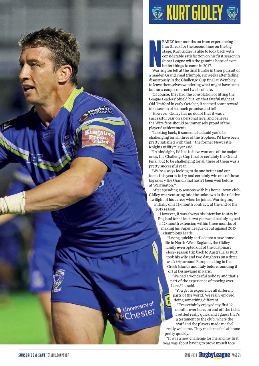 Rugby League World Preview Pages