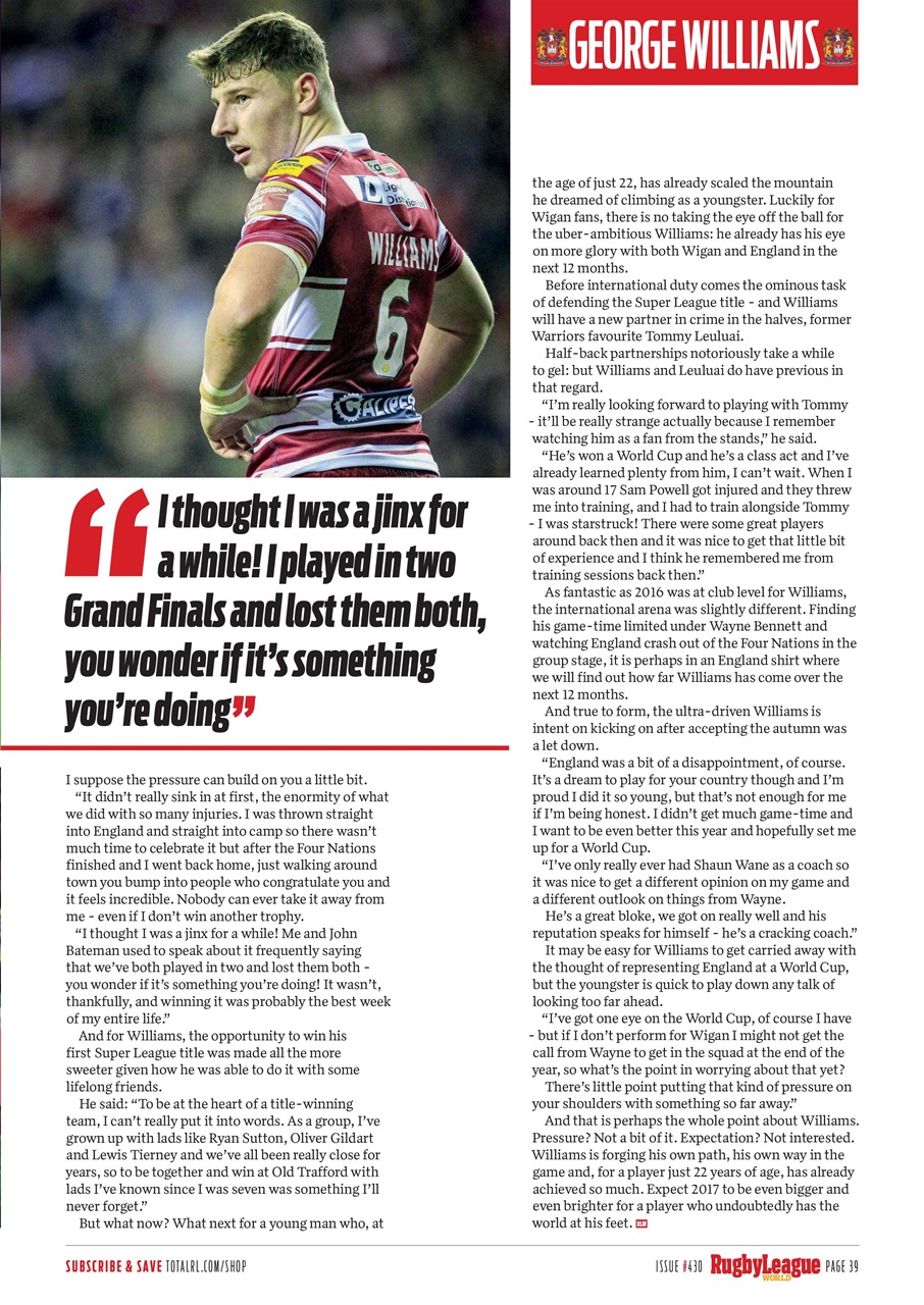 Rugby League World Preview Pages