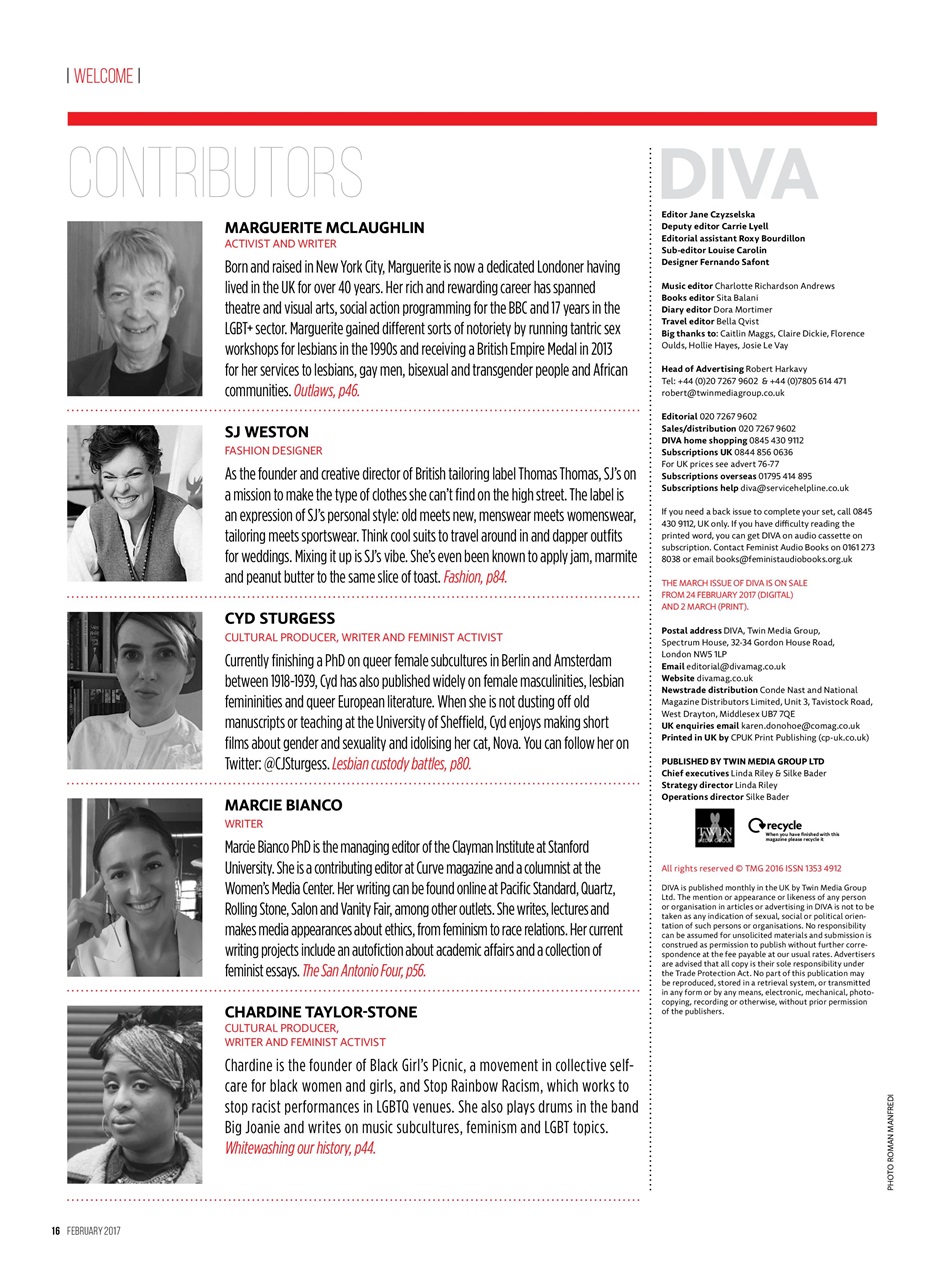 DIVA Magazine Preview Pages