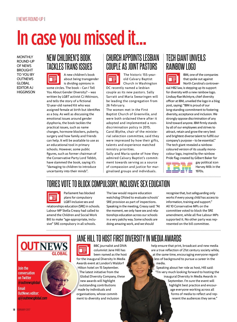 DIVA Magazine Preview Pages