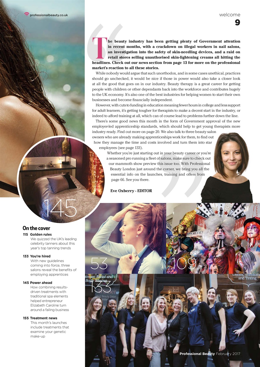 Professional Beauty Preview Pages