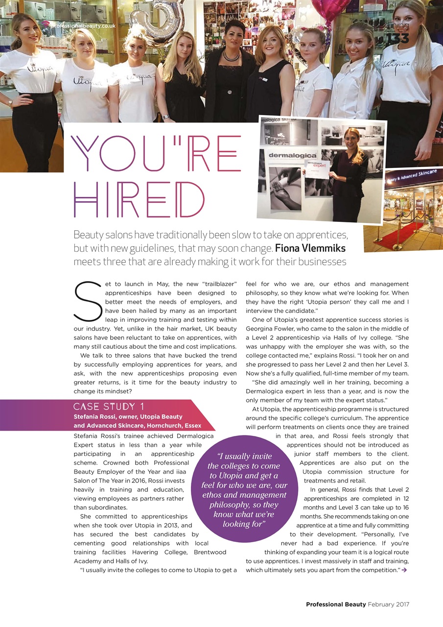 Professional Beauty Preview Pages