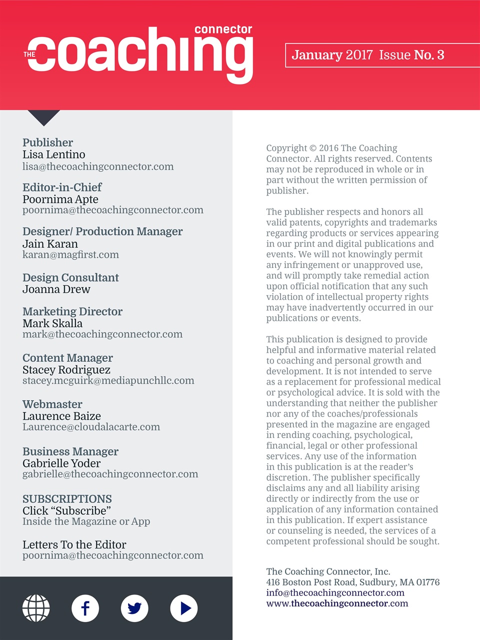 The Coaching Connector Preview Pages