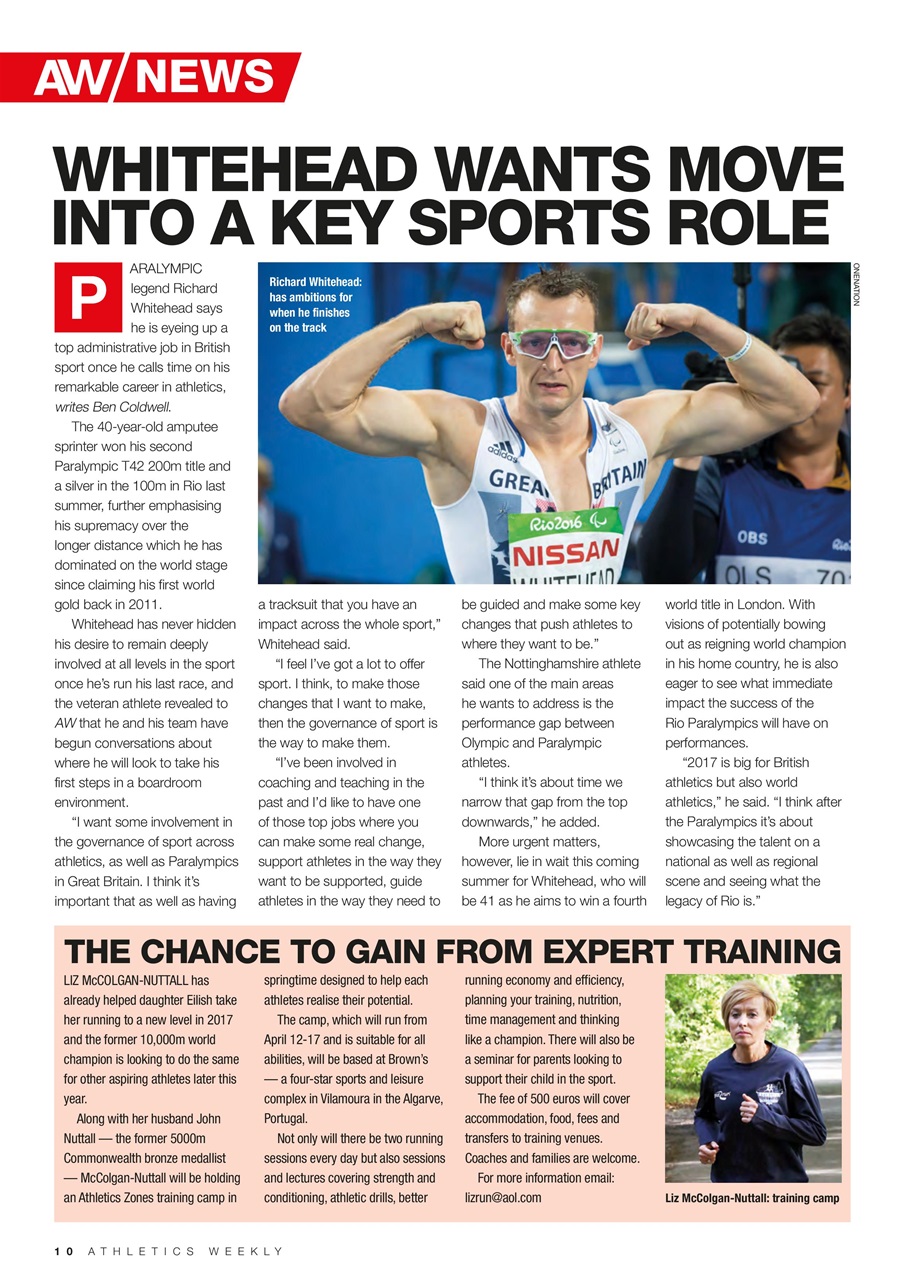 AW – Athletics Weekly Magazine Preview Pages