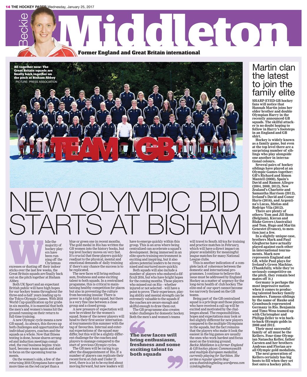 The Hockey Paper Preview Pages