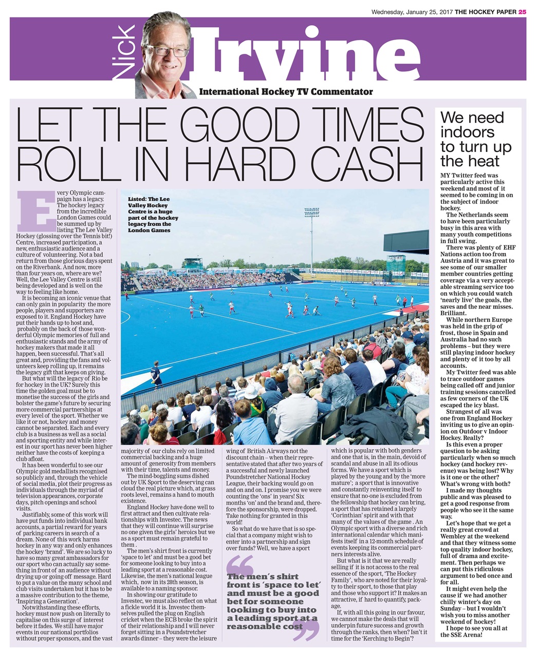 The Hockey Paper Preview Pages