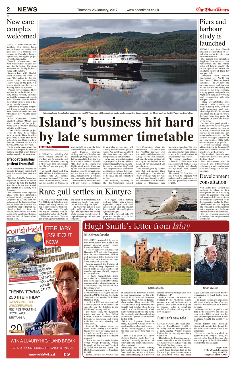 The Oban Times & Lochaber Times Preview Pages