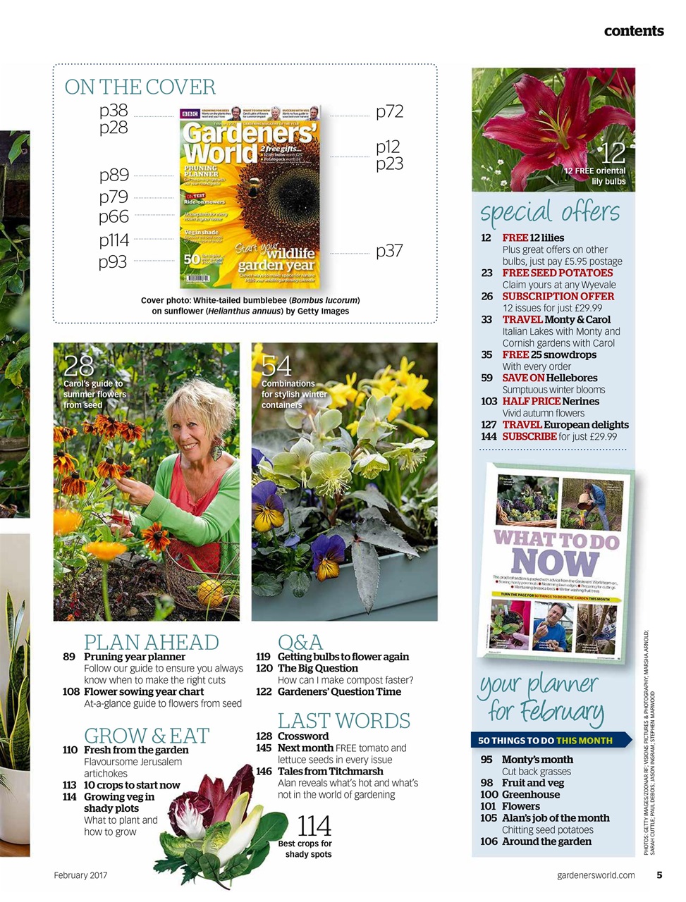 BBC Gardeners’ World Magazine Preview Pages
