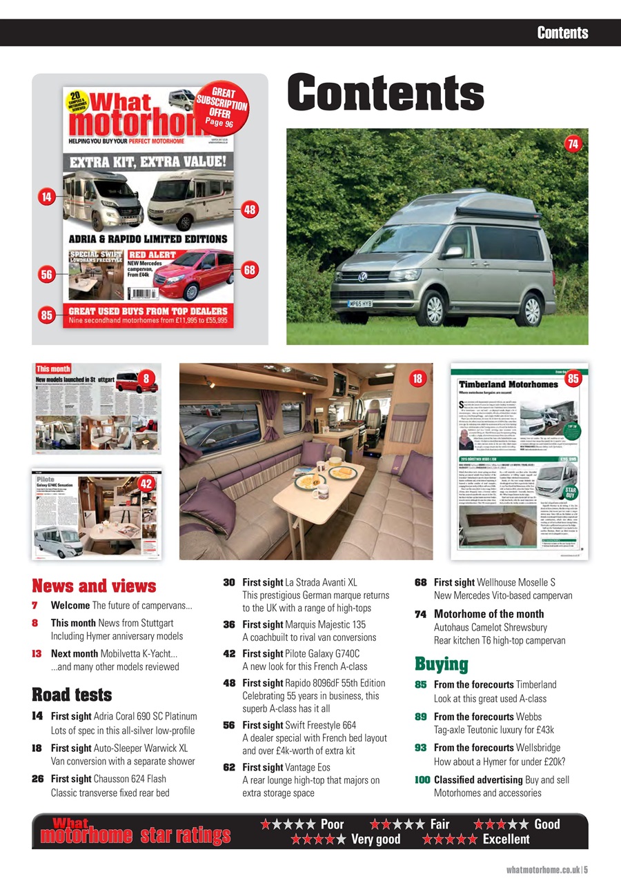 What Motorhome magazine Preview Pages