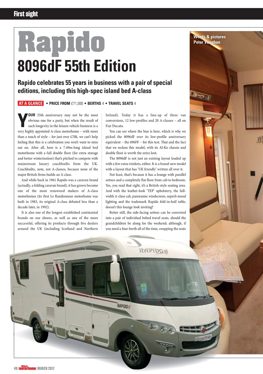 What Motorhome magazine Preview Pages