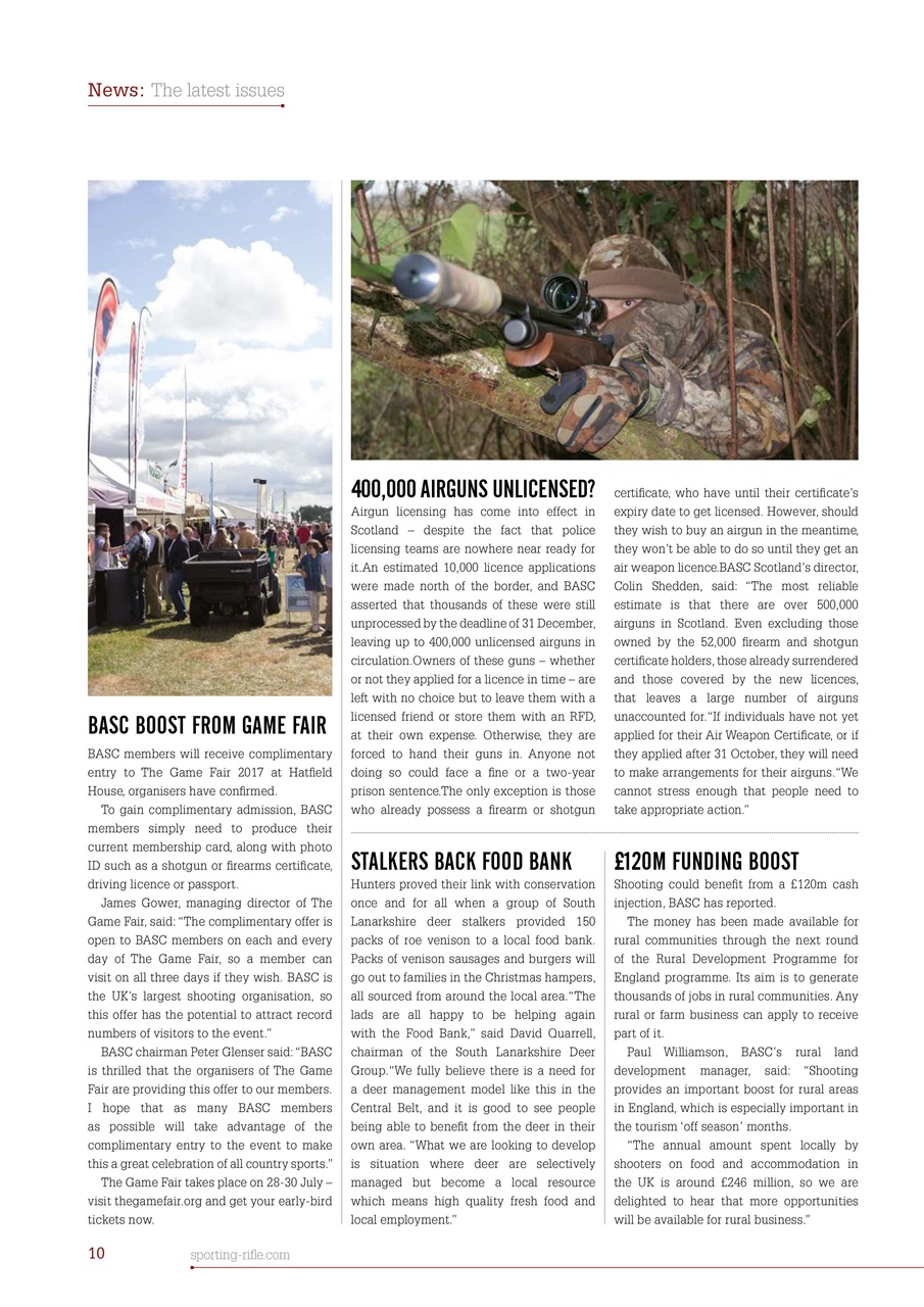 Sporting Rifle Preview Pages
