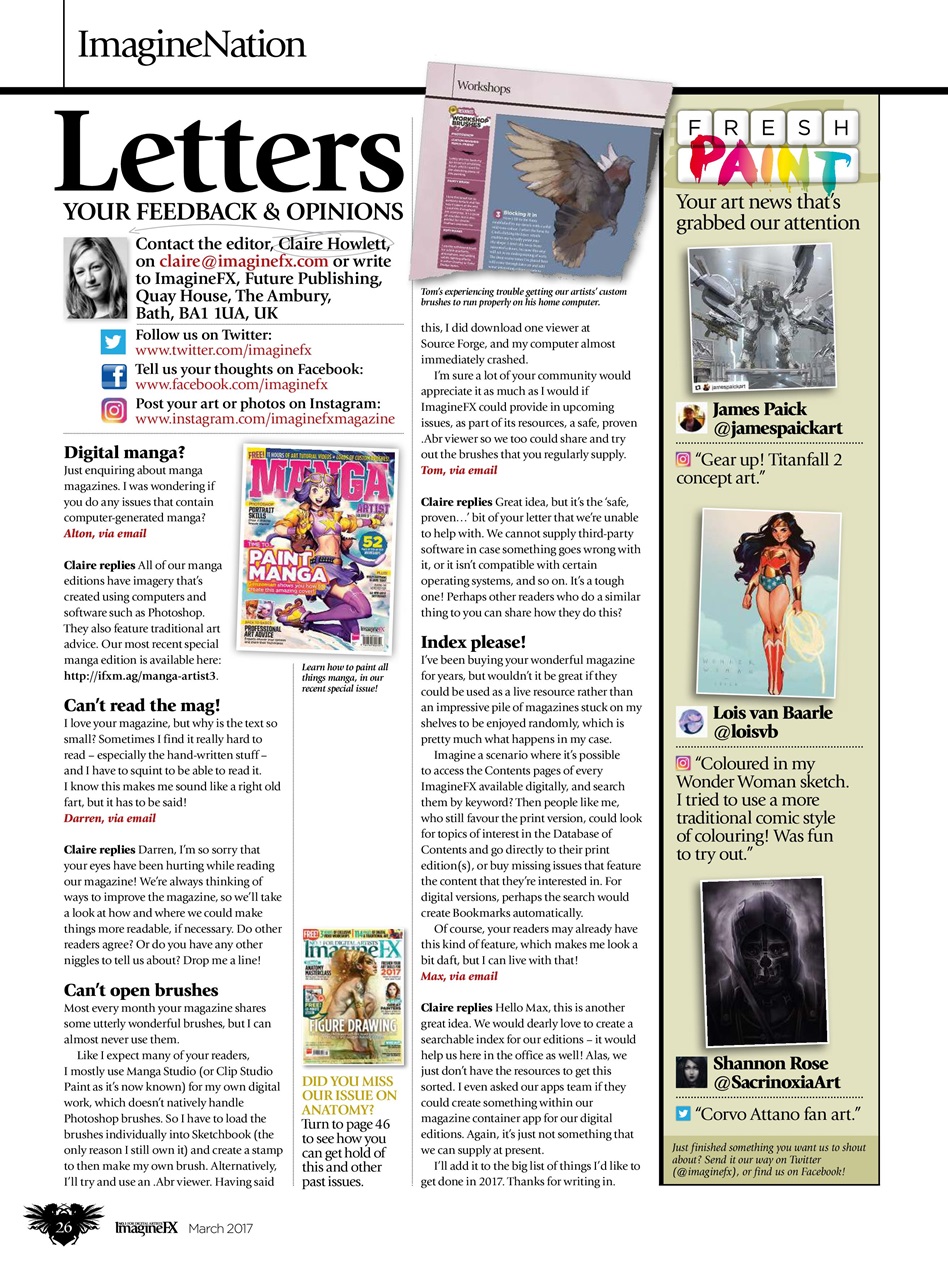 ImagineFX Preview Pages