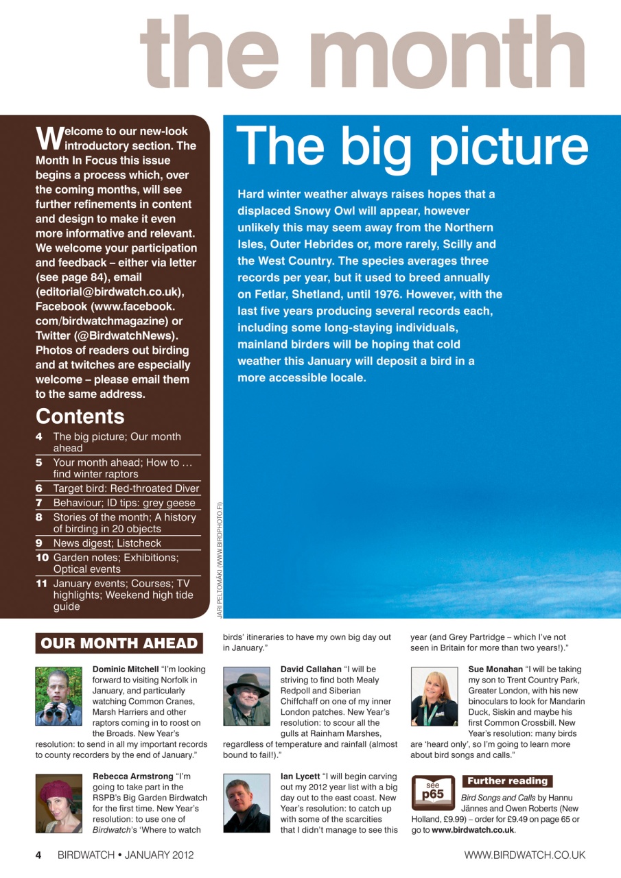 Birdwatch Magazine Preview Pages