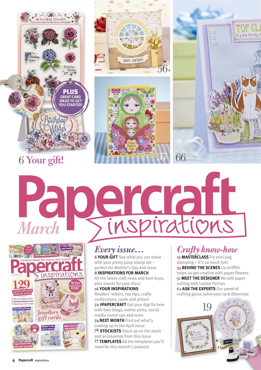 Papercraft Inspirations Preview Pages