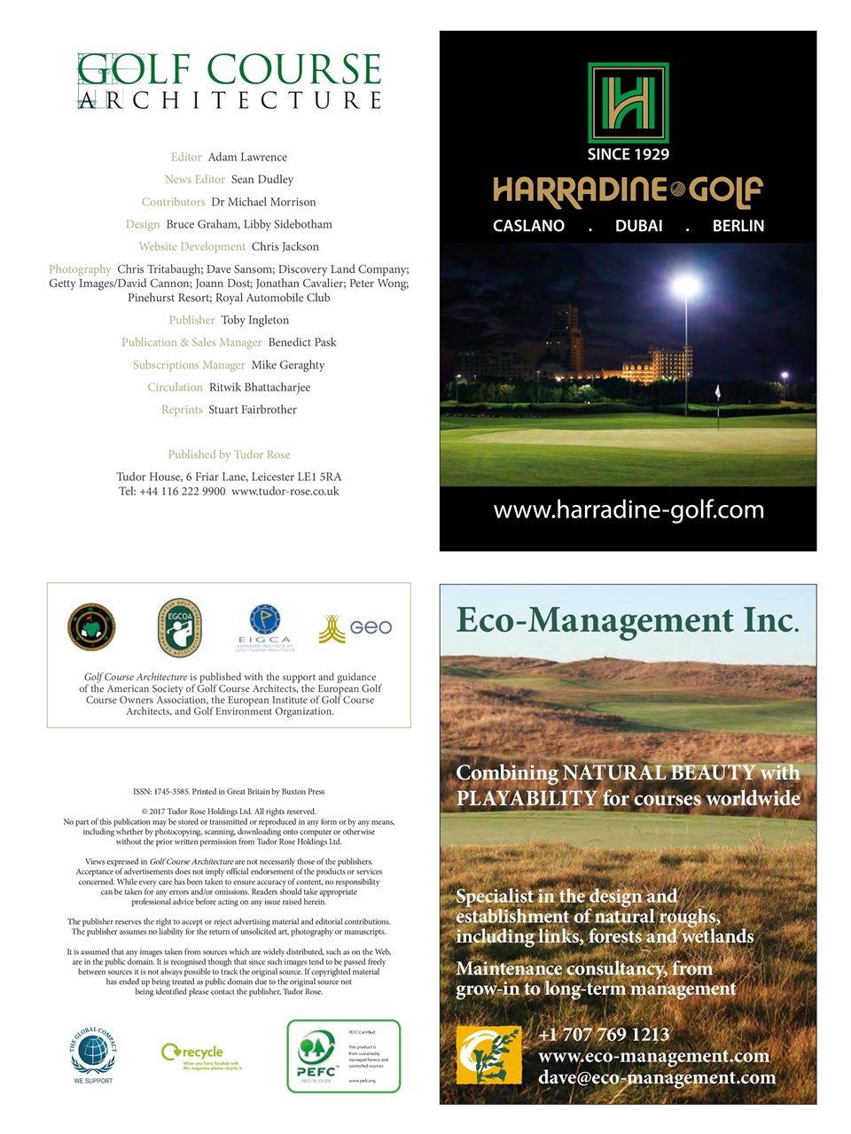 Golf Course Architecture Preview Pages