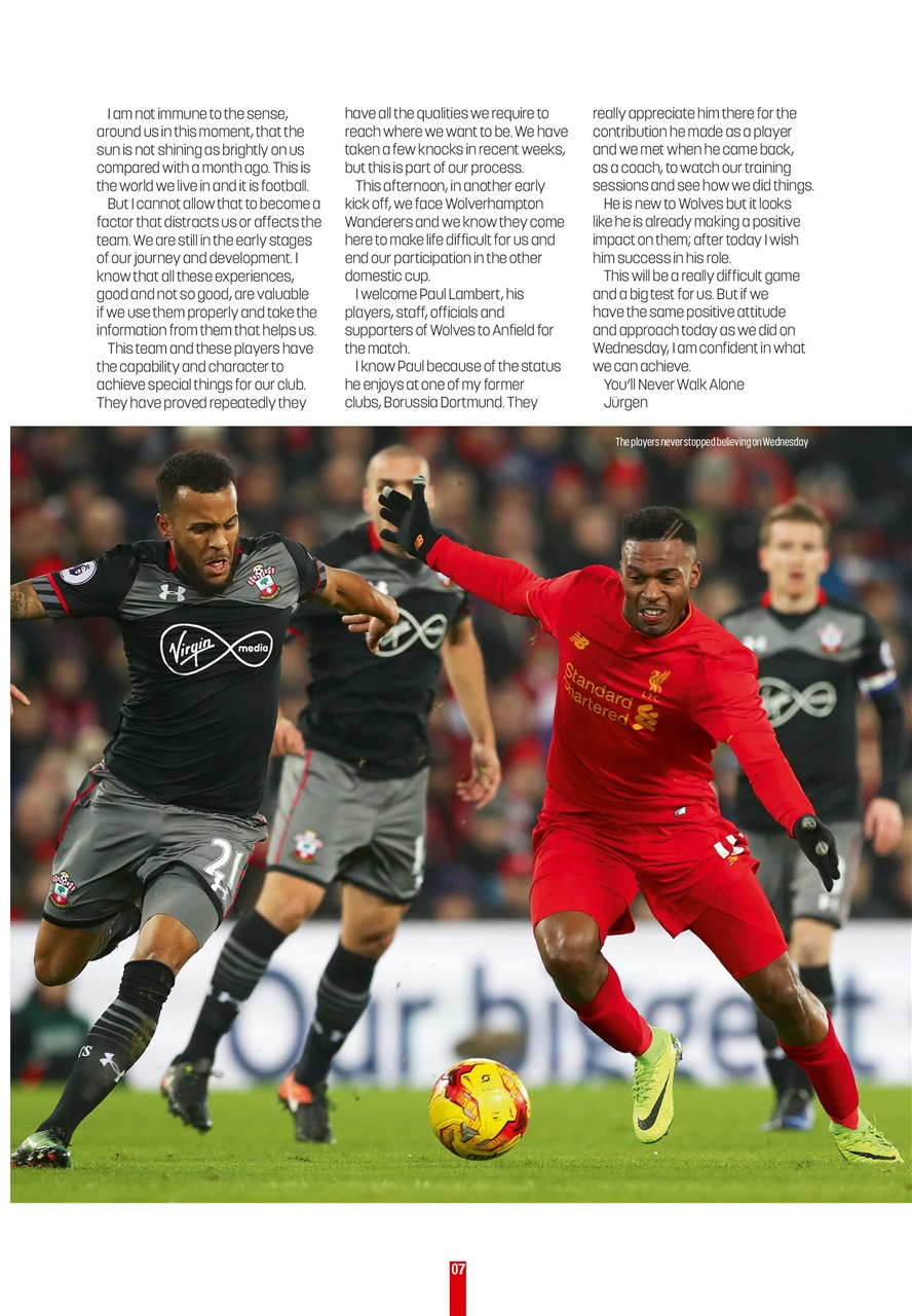 Liverpool FC Programmes Preview Pages