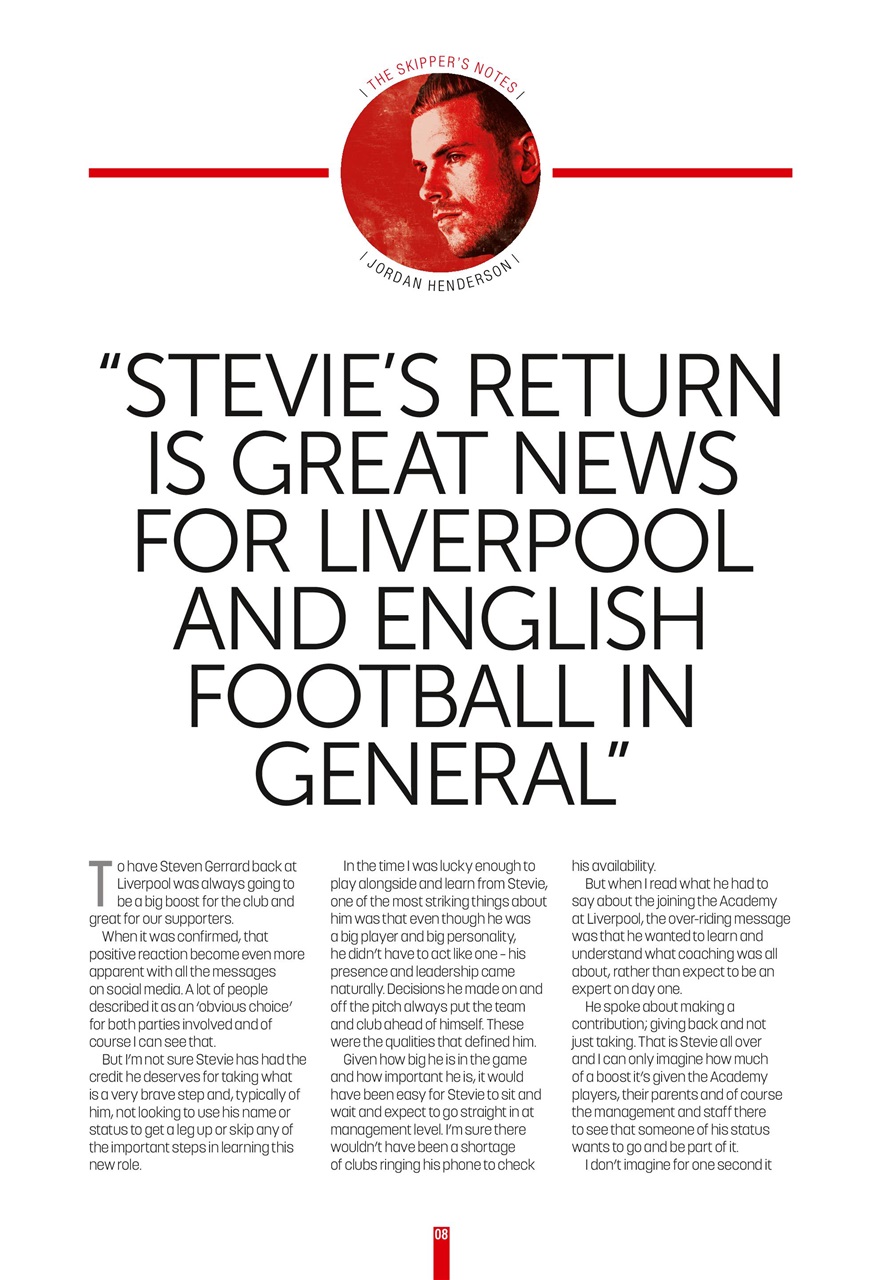 Liverpool FC Programmes Preview Pages