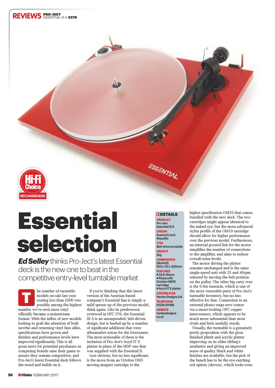 Hi-Fi Choice Preview Pages