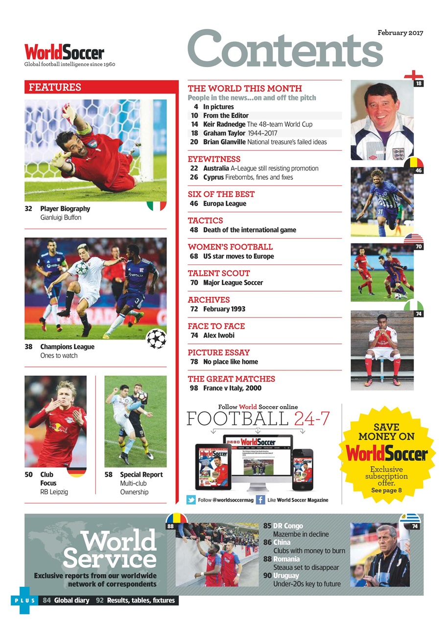 World Soccer Preview Pages
