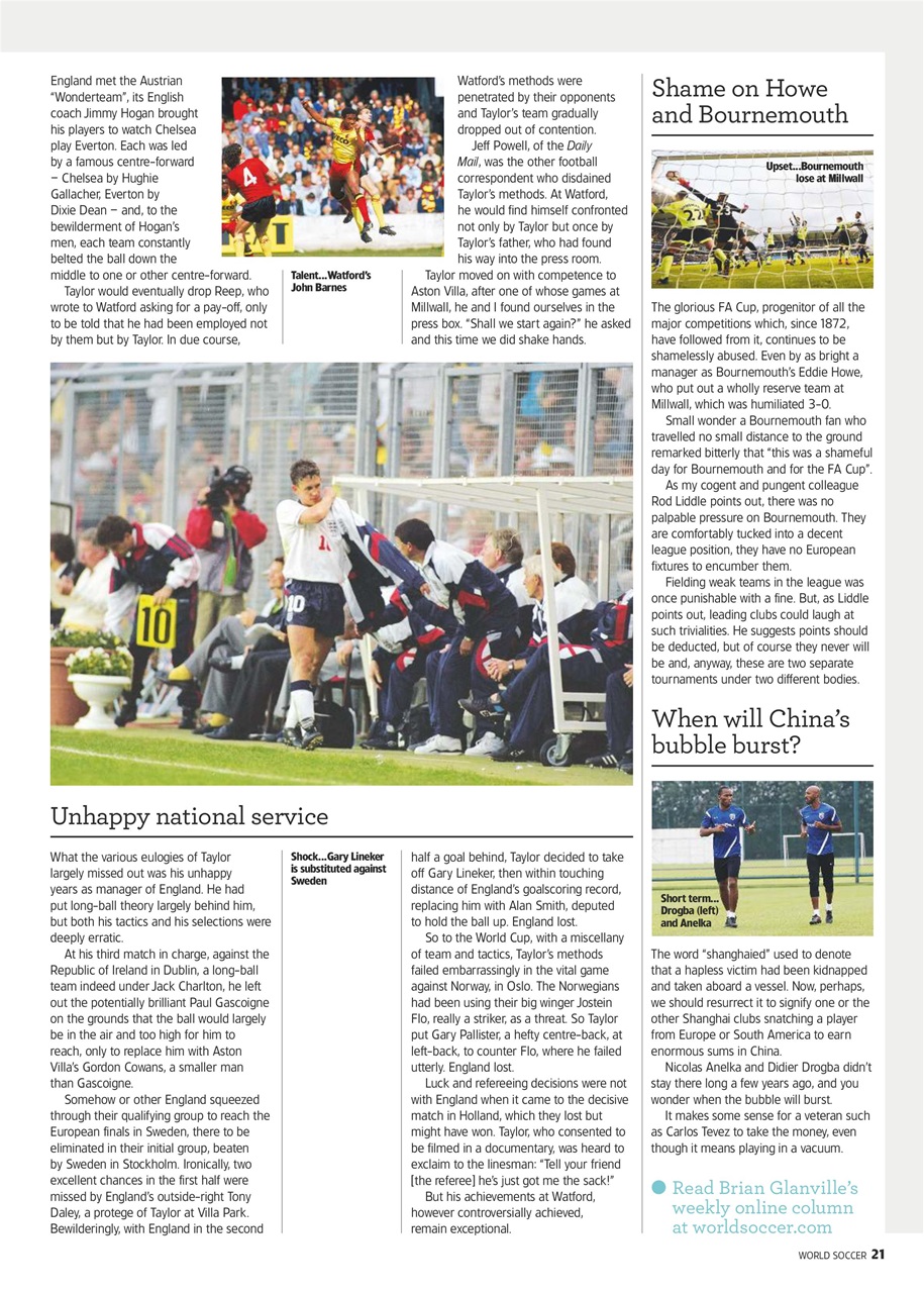 World Soccer Preview Pages