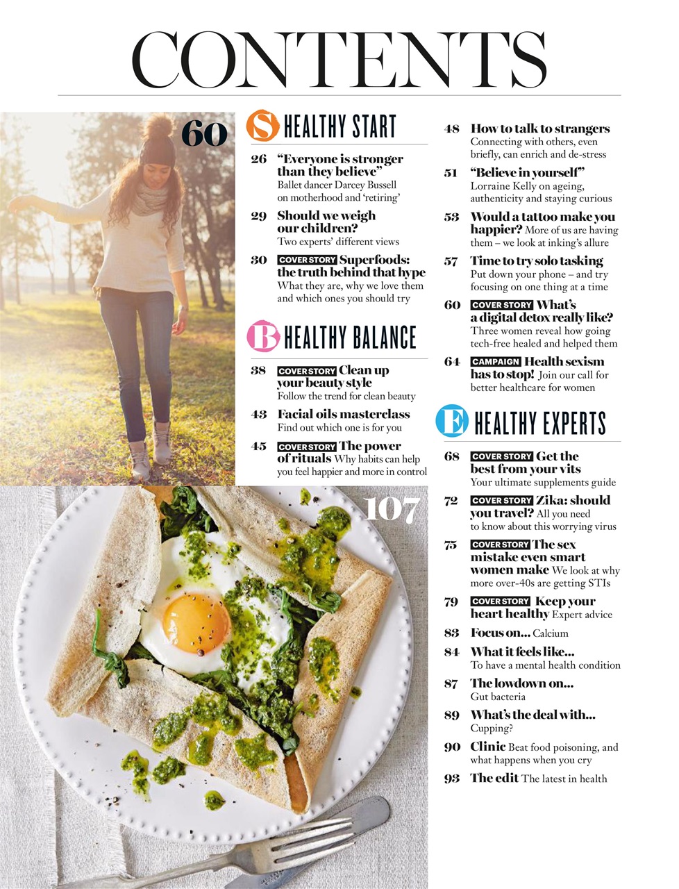 Healthy Magazine Preview Pages