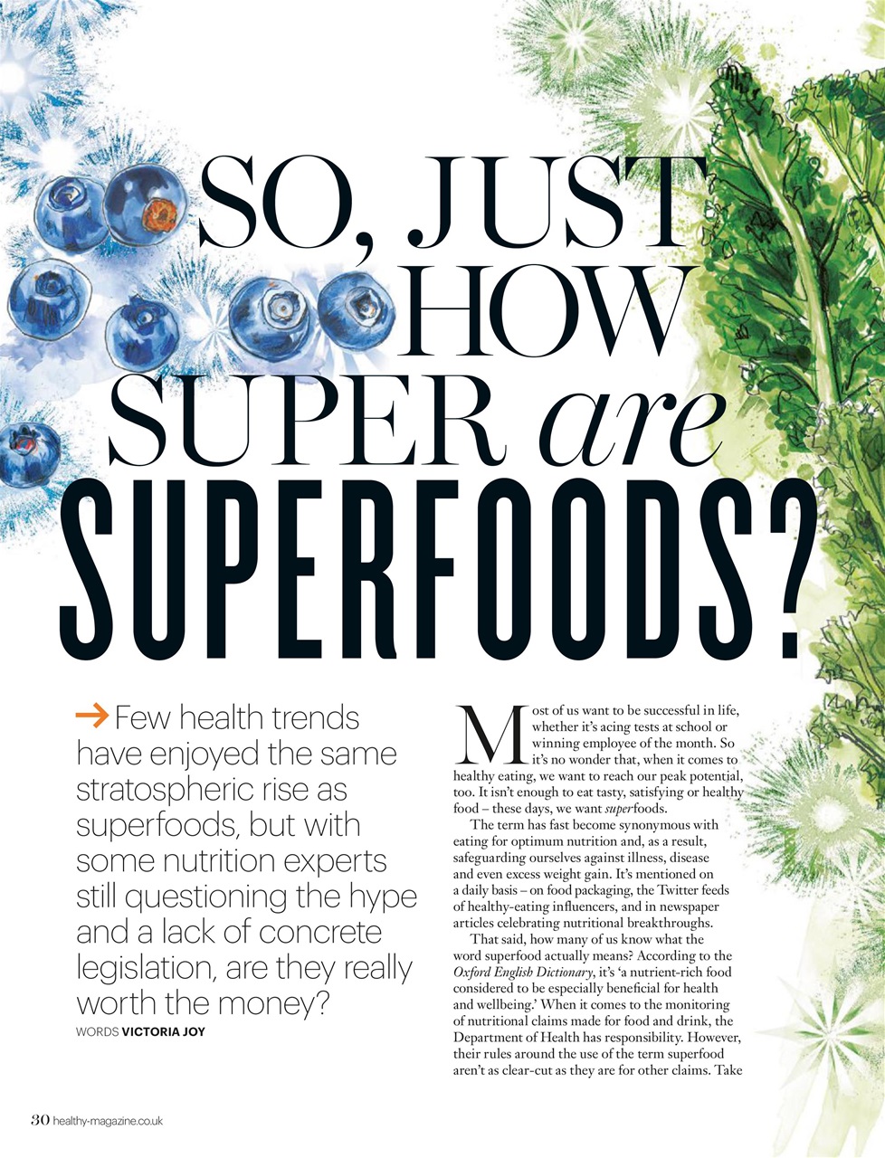 Healthy Magazine Preview Pages
