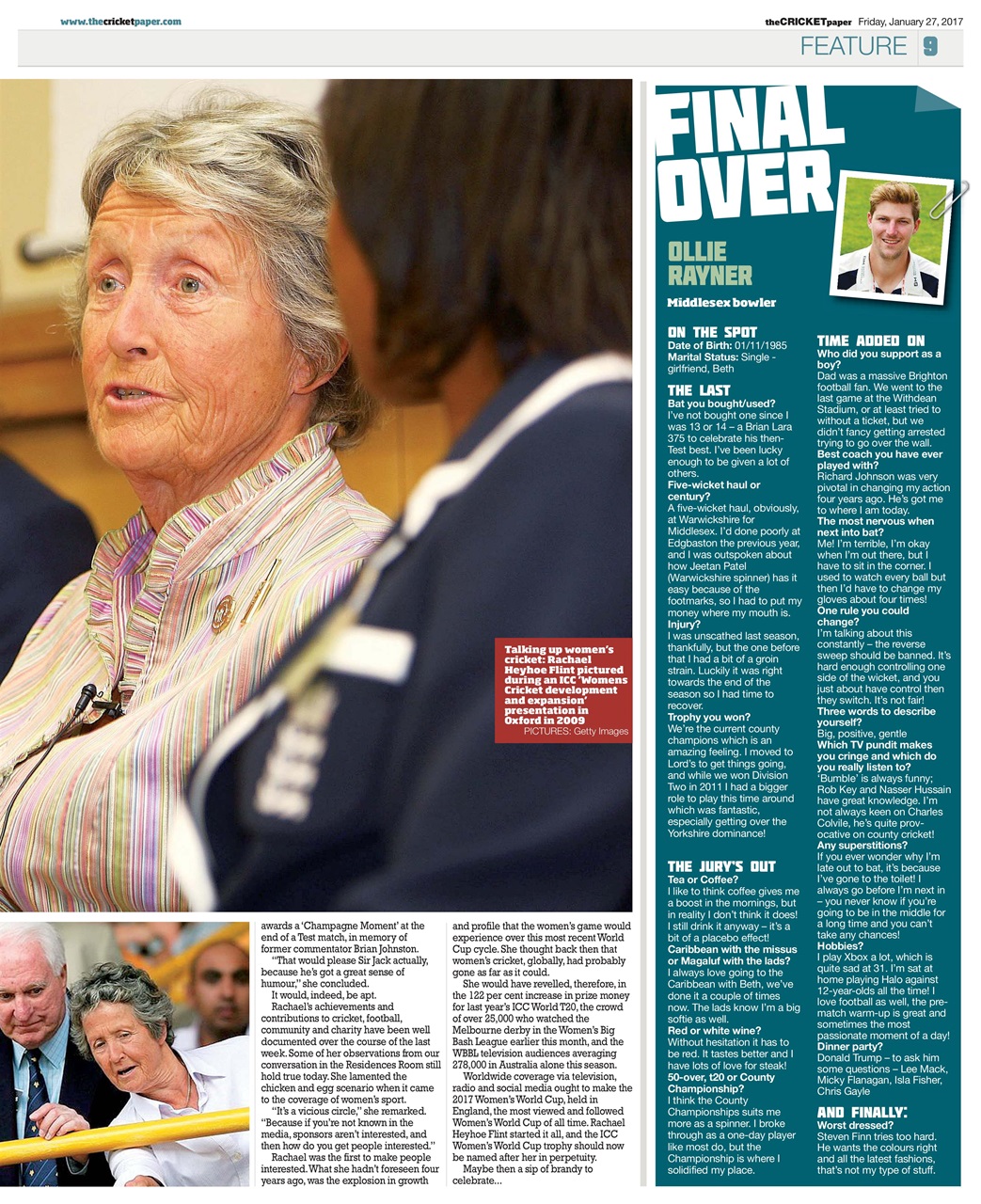 The Cricket Paper Preview Pages