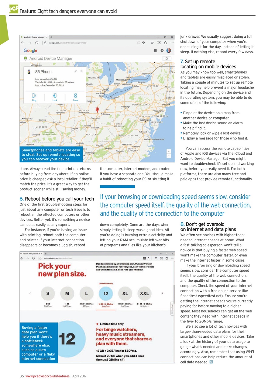 Tech Advisor Preview Pages