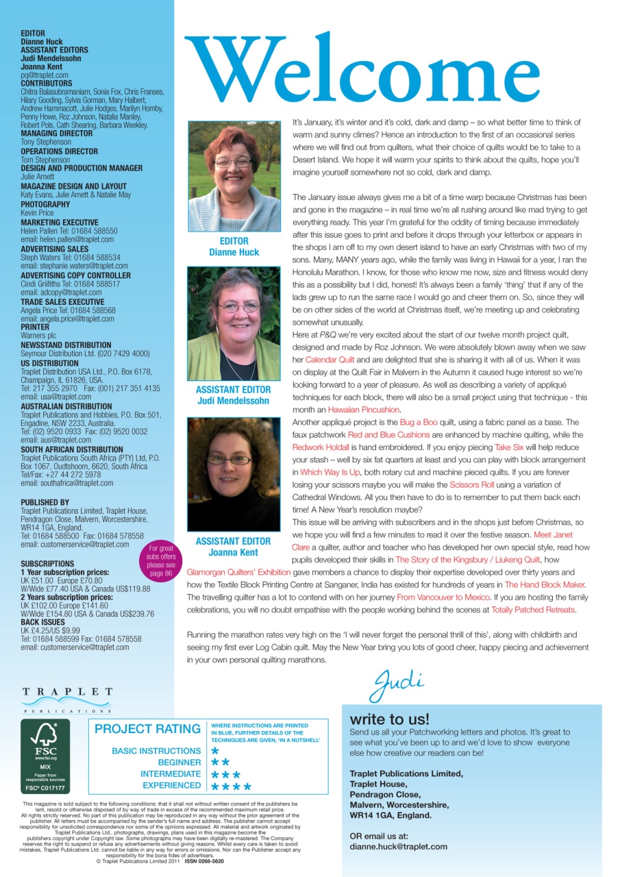 Patchwork and Quilting Preview Pages