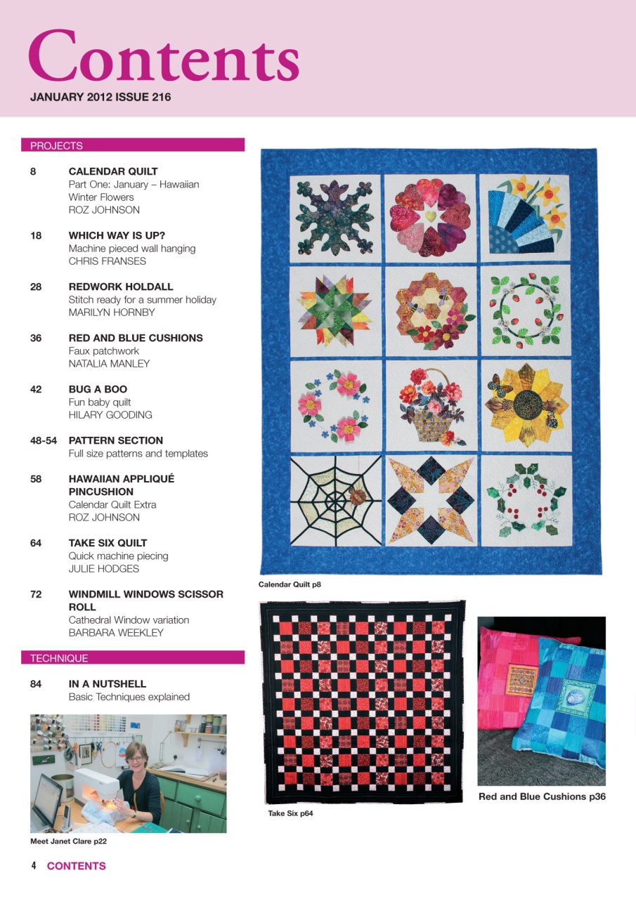 Patchwork and Quilting Preview Pages