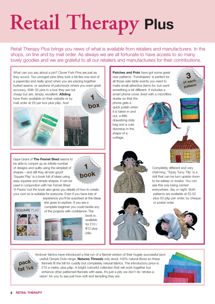 Patchwork and Quilting Preview Pages