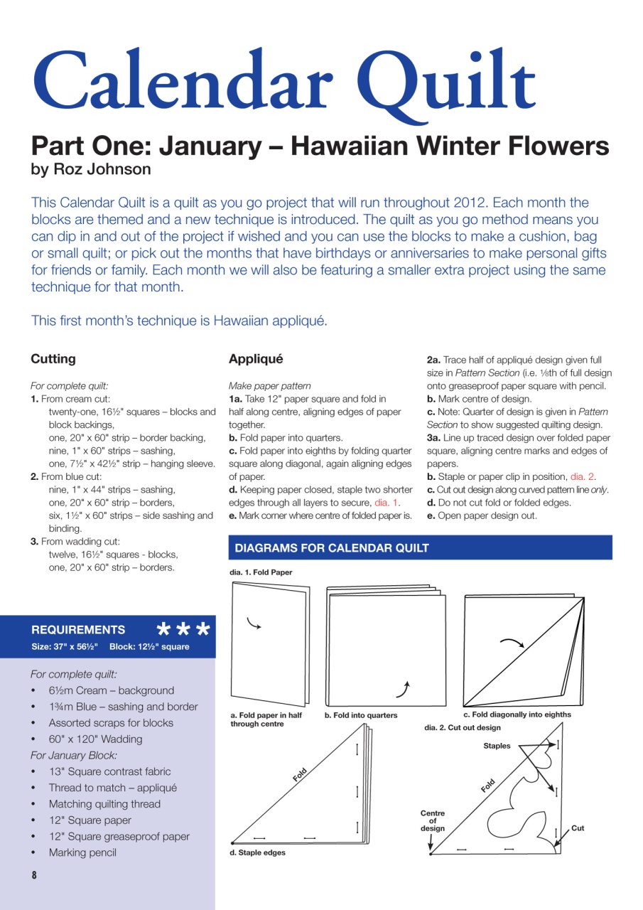Patchwork and Quilting Preview Pages