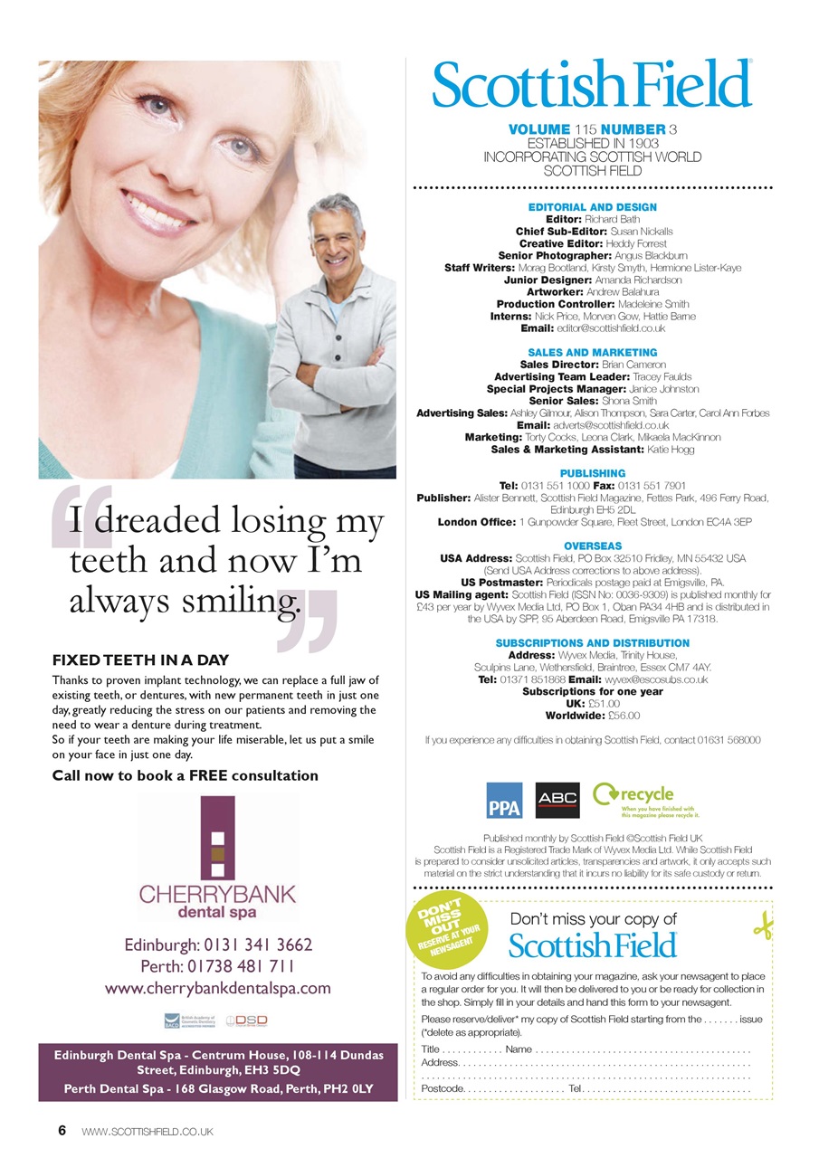 Scottish Field Preview Pages