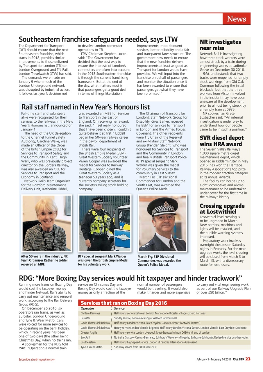 Rail Preview Pages