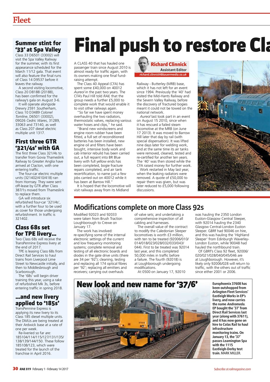 Rail Preview Pages