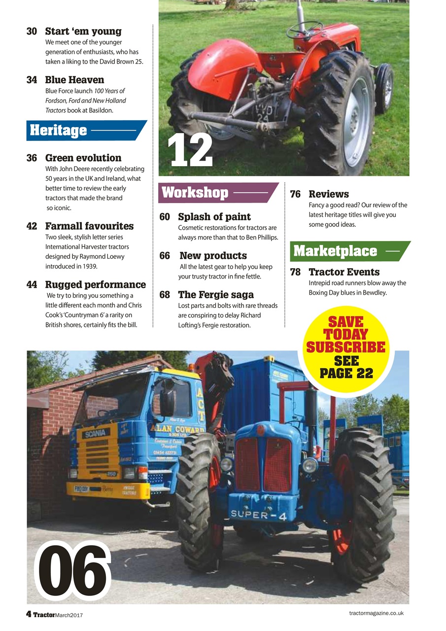 Tractor & Farming Heritage Magazine Preview Pages