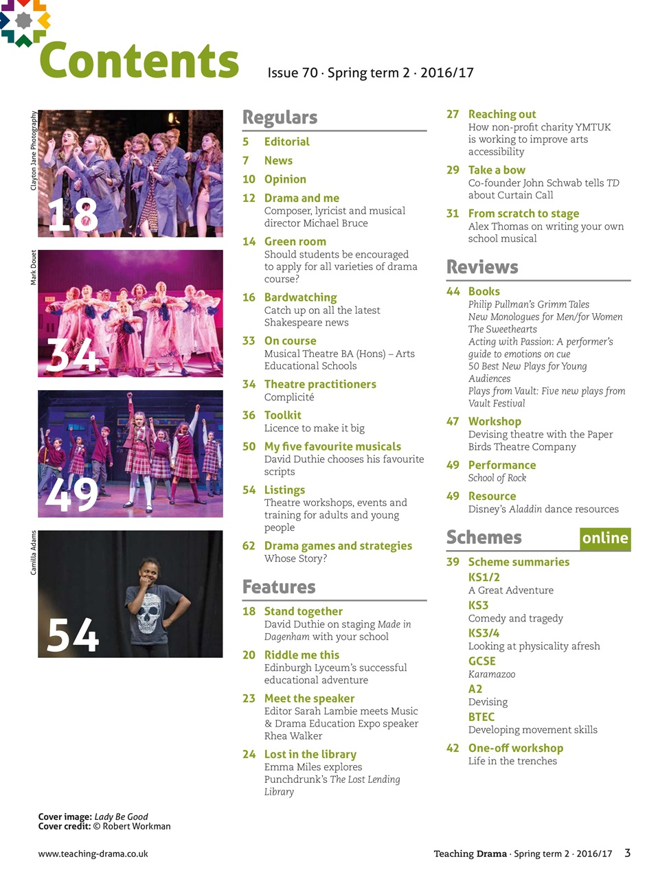 Drama and Theatre Preview Pages