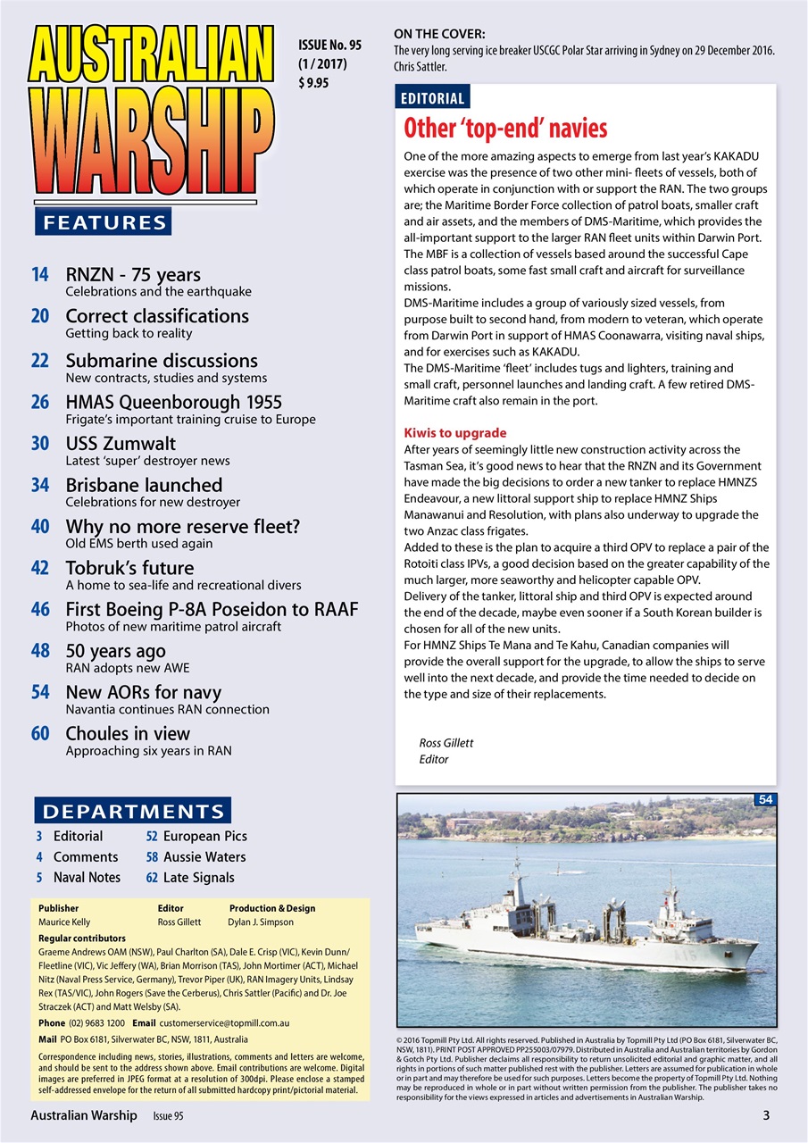 Australian Warship Preview Pages